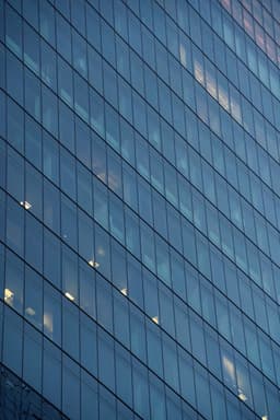 Modern glass office tower